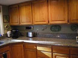 Gray Kitchen Walls With Brown Cabinets Gray Kitchen Walls Oak Brown Kitchens Brown Cabinets Kitchen Fireplace
