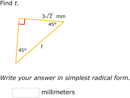 Practice Problems Improve Your Math Skills By Practicing Free Problems In Special Right Triangles Right Triangle Math Special Right Triangle