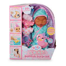 Make sure the water isn't too hot. Baby Born Bathtub Surprise Pink Swaddle Fairy W 20 Surprises Walmart Com Walmart Com