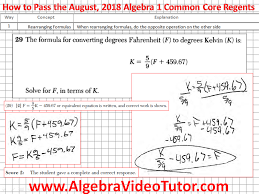 The following are some of the multiple questions from the recent january 2020 new york state common core algebra i regents exam. How To Pass The Algebra 1 Regents August 2018 Edition