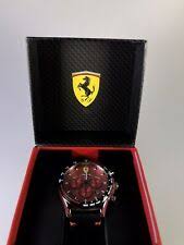 Kostenlose lieferung für viele artikel! Scuderia Ferrari Watch Men S Chronograph Black Red Race Day 0830084 44mm For Sale Online Ebay