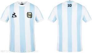 That kit would become the official kit. Argentina Le Coq Sportif 1986 Legends Jersey Football Fashion