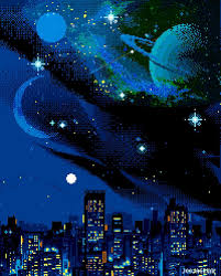 Skyline At Night Pixelart By Joojaebum Pixel Skyline Digitalart 8bit Pixels 8bitart Illustration Sky Pixel Art Pixel Art Background Aesthetic Art Download 284 pixel space free vectors. pixel art background
