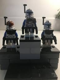 All Of My Captain Rex Minifigures Left Made By Using A Cac 332nd Rex Helmet Middle Uses An Arealight Captain Rex H Lego Star Wars Star Wars Pictures Lego