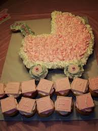 Baby Shower Pull Apart Cupcake Cake From Sugarush In Red Bank Babyshower Baby Baby Carriag Baby Shower Cupcake Cake Girl Shower Cake Baby Shower Cupcakes