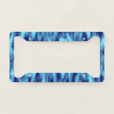 modern turquoise blue tie dye license plate frame zazzle com in 2020 license plate frames plate frames license plate pinterest
