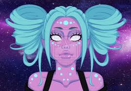 Pretty Obsessed With Cute Alien Girls Right Now Alien Girl By Xfufflymomox Deviantart Com On Deviantart Alien Art Alien Drawings Alien Painting