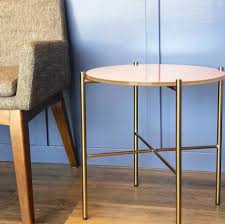 Silicus Pink Side Table In 2020 Pink Side Table Side Table Glass Side Tables