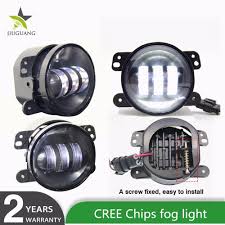 China Waterproof 4 Inch 30w Motorcycle Cree Round Replacement Led Fog Lights For Renault Duster Jeep Wrangler China 4 Inch Round Led Fog Light 4 Replacement Car Fog Light