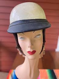 1930s/40s Clymer Motorcycle Helmet in Beautiful Condition. a Very Rare Find  Size 71/8 Antique Motorcycle Helmet