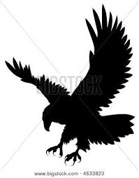 Black And White Flying Eagle Tattoo Picture Or Photo Of Abstract Vector Illustration Of Flying Eagle Silhouette Tatuajes Aguilas Aguila Dibujo Siluetas Animales