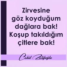 Zirvesine Goz Koydugum Daglara Bak Kosup Takildigim Citlere Bak Cahit Zarifoglu Ozlu Sozler Guzel Soz Edebiyat