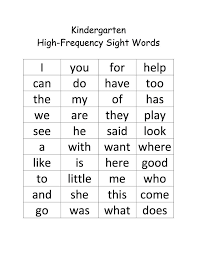 She got into the gifted program, and mensa, so. Kindergarten Your Sight Word Worksheet Novocom Top
