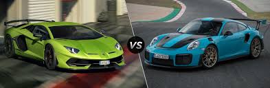 This comparison has been viewed 6.8k times. 2019 Lamborghini Aventador Svj Vs 2019 Porsche 911 Gt2 Rs