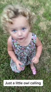 Girl Making Owl Calls at Owls