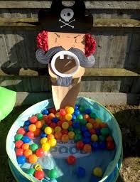 Pirate Ball Toss Game Pirate Theme Party Pirate Birthday Pirate Themed Birthday