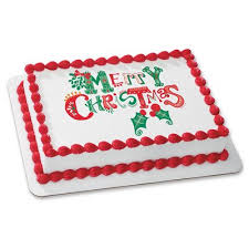 24 best christmas and holiday cakes images on pinterest. Christmas Edible Icing Image For 1 4 Sheet Cake Walmart Com Walmart Com