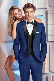 Black And Royal Blue Tuxedo Royal Blue Tuxedo With Black Vest And White Shirt By Sam Boutique Blue Tuxedo Wedding Wedding Suits Groomsmen Wedding Suits