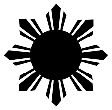 Black And White Filipino Flag Tattoo Philippine Sun Filipino Tattoos Philippines Tattoo Filipino Tribal Tattoos