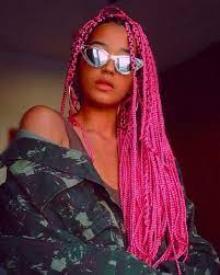 Box Braids Hairstyles Jumboboxbraids Box Braids Hairstyles Pink Box Braids Hair Styles