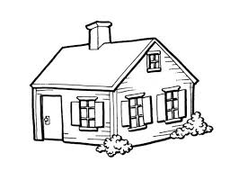 House Coloring Pages For Kindergarten House Sketch House Drawing Simple House Drawing