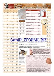 Cooking Conversion Chart Pdf Free 1 Pages
