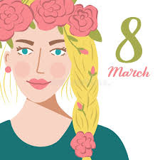 Festa della donna illustrazione vettoriale. Illustrazione di creativo