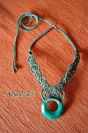 Macrame Necklace Elven World With Agate Ring Ruby Etsy Macrame Necklace World Necklace Necklace