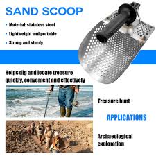 Why do metal detectors do poorly detecting stainless steel wire? Stainless Steel Beach Sand Scoop For Metal Detector Detecting Hunting W Handle