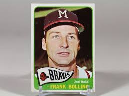 1965 Topps #269 Frank Bolling baseball card. Milwaukee Braves. EX