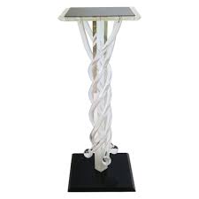 Price includes complimentary curb side. Postmodern Acrylic Column Pedestal Stand In Black And Clear For Sale At 1stdibs