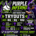 Purple Inferno Tryouts AGES 8,9,10 July 21and22