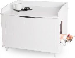 Da katzen sehr reinliche aber auch sensible und. Wondermake Tierhaus Katzenschrank Fur Katzentoilette Gross Aus Holz Katzenklo Schrank Kommode Xl Design Katzen Haus Toilette Klo Waschbecken Unterschrank Fur Bad 73 5 X 51 5 X 57 Cm Weiss Online Kaufen Otto