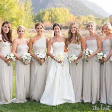 Same Colour Different Styles Timeless Weddings Company Bridal Parties Colors Champagne Bridesmaid Dresses Bridal Party Attire
