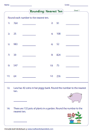 Rounding Worksheets Contain Skills Based On Rounding To The Given Place Value Printable Round Rounding Worksheets Jobs For Teachers 3rd Grade Math Worksheets