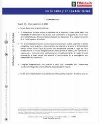 Francisco barbosa, el fiscal que está en los territorios. Fiscalia Colombia No Twitter Atencion Comunicado De La Fiscalia General De La Nacion