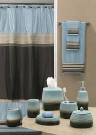 Blue abstract wall art canvas print picture for living room large blue gray brown abstract decoration home bedroom bathroom office decor modern framed artwork 20x40in. Blue And Brown Bathroom Sets