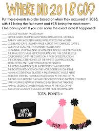 Free Printable 2019 Trivia Games For New Year S Eve Play Party Plan With Images New Years Eve Games Eve Game New Year S Eve 2019