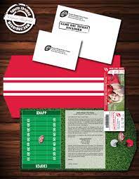 Our Deluxe Football Themed Wedding Invitations Custom Designed By Our Graphics De Football Wedding Theme Themed Wedding Invitations Ticket Wedding Invitations