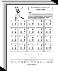 For math learners in math grade levels 2 and 3, we have loads of worksheets based on the basic multiplication tables and multiplying 2 digit numbers by a we also offer some great multiplication puzzles (fubuki puzzles) in several difficulty levels. Free Multiplication Worksheets Multiplication Com