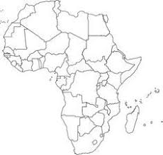 Blackline map africa on mainkeys. Africa Outline Map Africa Outline Map Christmas Coloring Pages