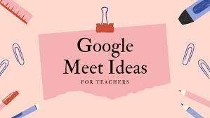 You need two sets of cards. 16 Cool Google Meet Ideas For Teachers