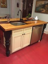 This Custom Wood Top Kitchen Island With Sink And Dishwasher Is One Of My Favor Kitchen Island With Sink Kitchen Island With Sink And Dishwasher Kitchen Design