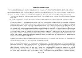 Https Www Renfrewshire Gov Uk Media 9219 Cwrr Compulsory Purchase Order Cpo 2019 Pdf Cwrr Cpo V1 0 Redacted Pdf M 1550684540400