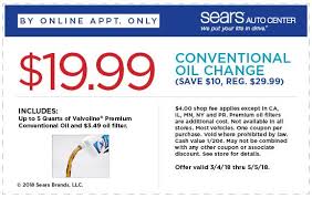Pinned April 16th 20 Oil Change At Sears Auto Thecouponsapp Shopping Coupons Oil Change Sears