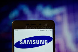 Samsung Logo Seen On The Smartphone Closeup Editorial Stock