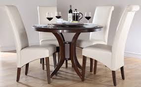 white leather kitchen chairs photo 6