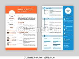 A professional profile—or resume profile—is an important tool to consider when building your resume. Resume Template Professional Personal Description Profile Curriculum Letterhead Cover Business Layout Job Application Canstock