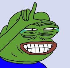 Pepe The Frog Crying And Pointing Upward Keep Meme
