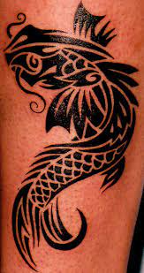 Swim through cool aquatic ink ideas like koi, swordfish and others. Koi Fish Tribal Tattoos Designs Novocom Top